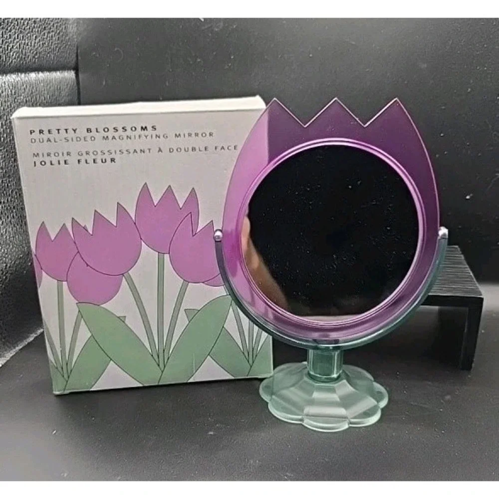 Vintage Pretty Blossoms Dual‎ Sided Magnifying Mirror